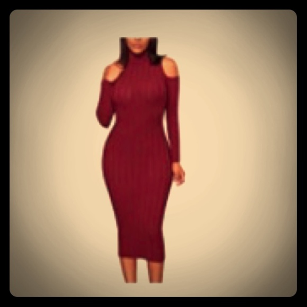 NWOT. Never worn. Turtle neck cutout dress